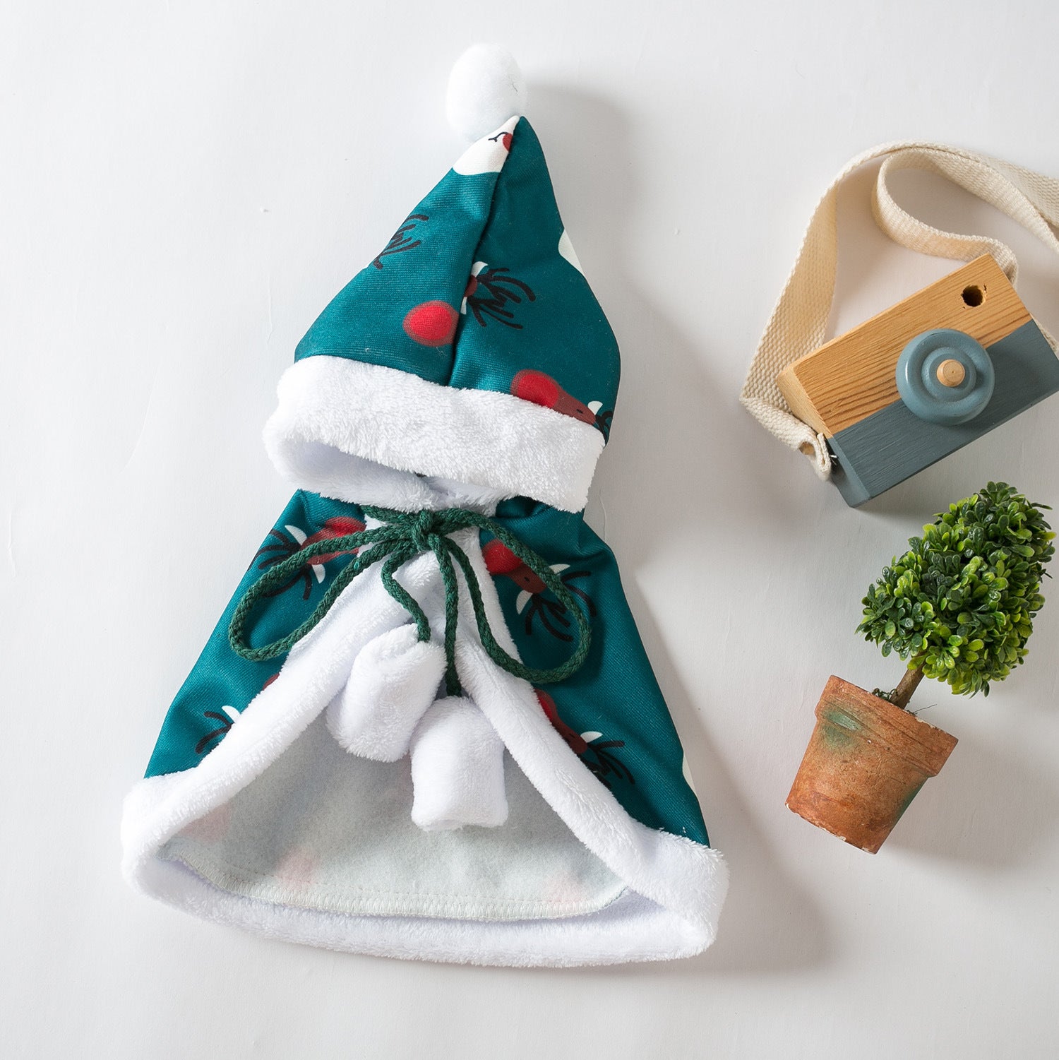 Pets Christmas Hood Cape Cloak