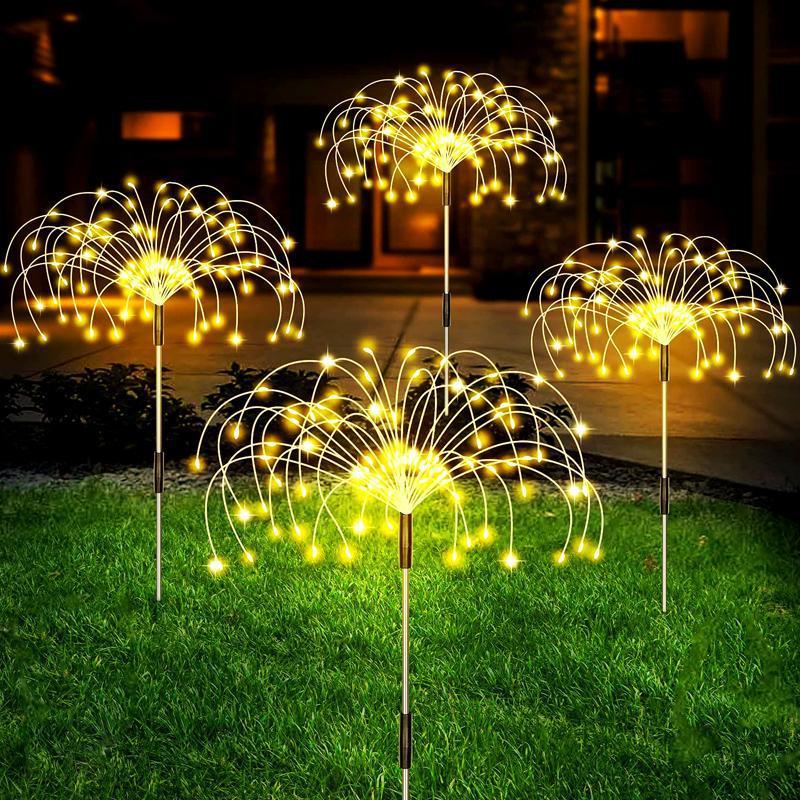 Solar Fireworks Lights