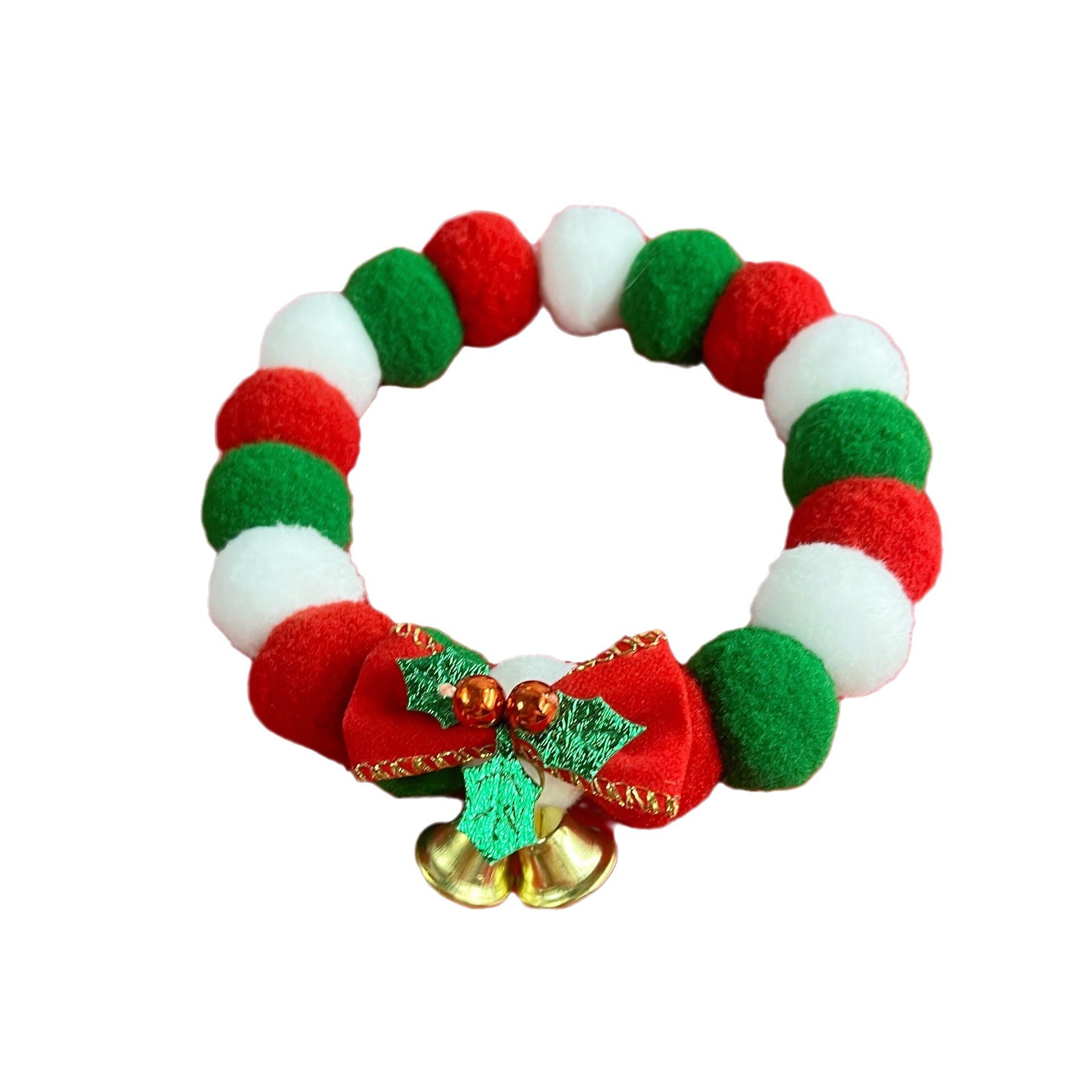 Pet's Christmas Collar With Bow