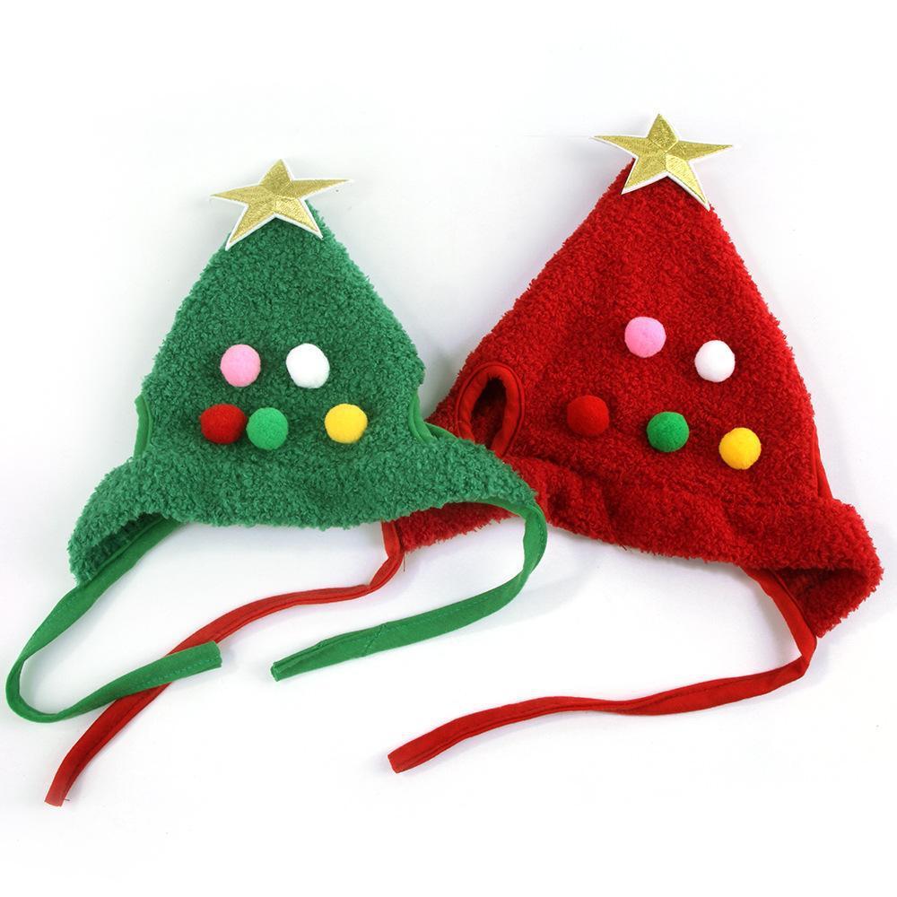 Christmas Tree Shaped Pet Hat