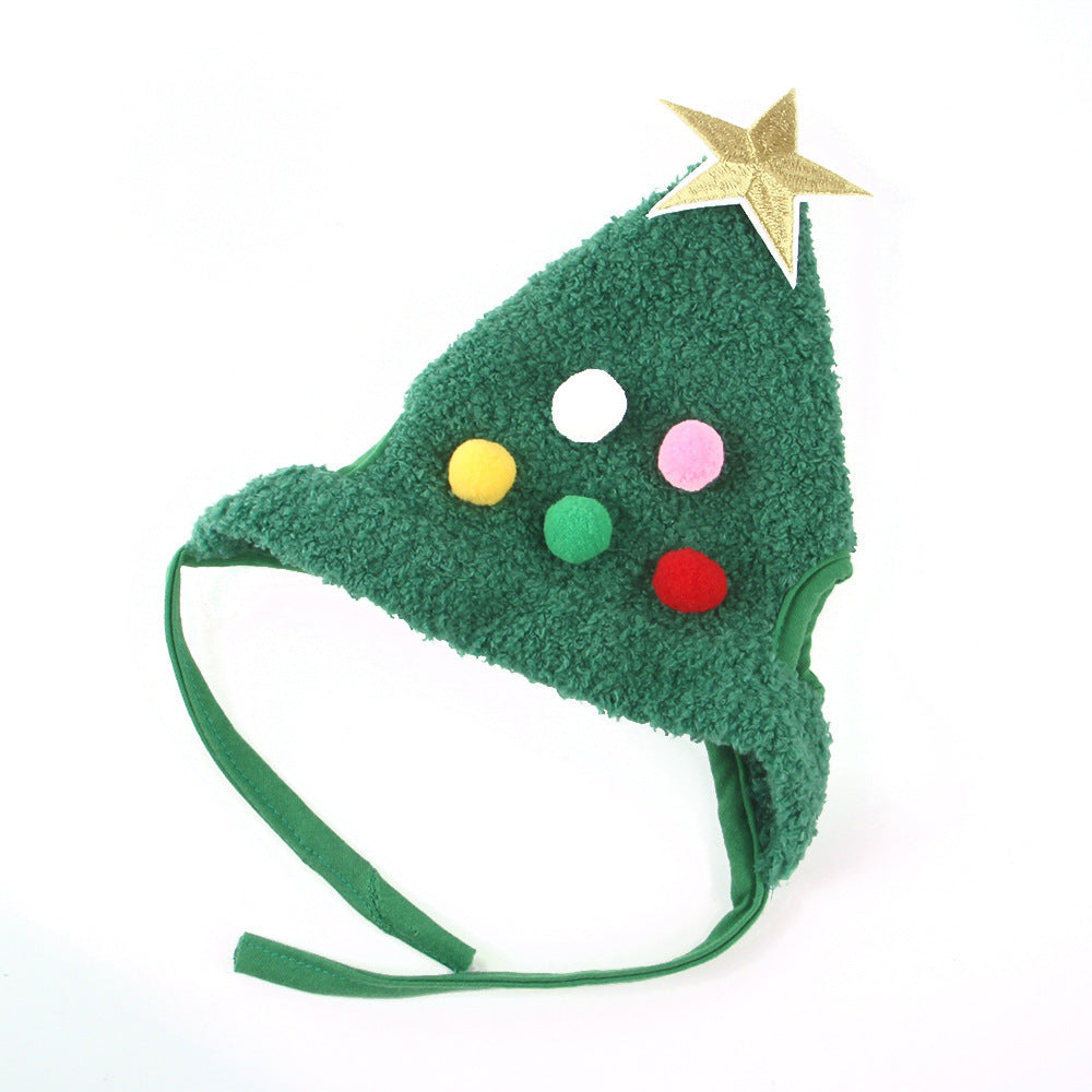 Christmas Tree Shaped Pet Hat