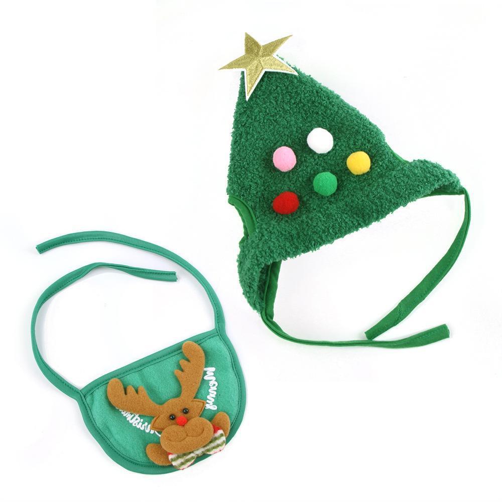 Christmas Tree Shaped Pet Hat