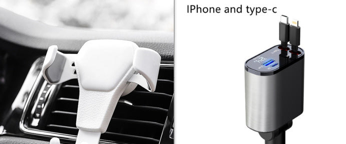 4 in 1 Retractable Car Charger