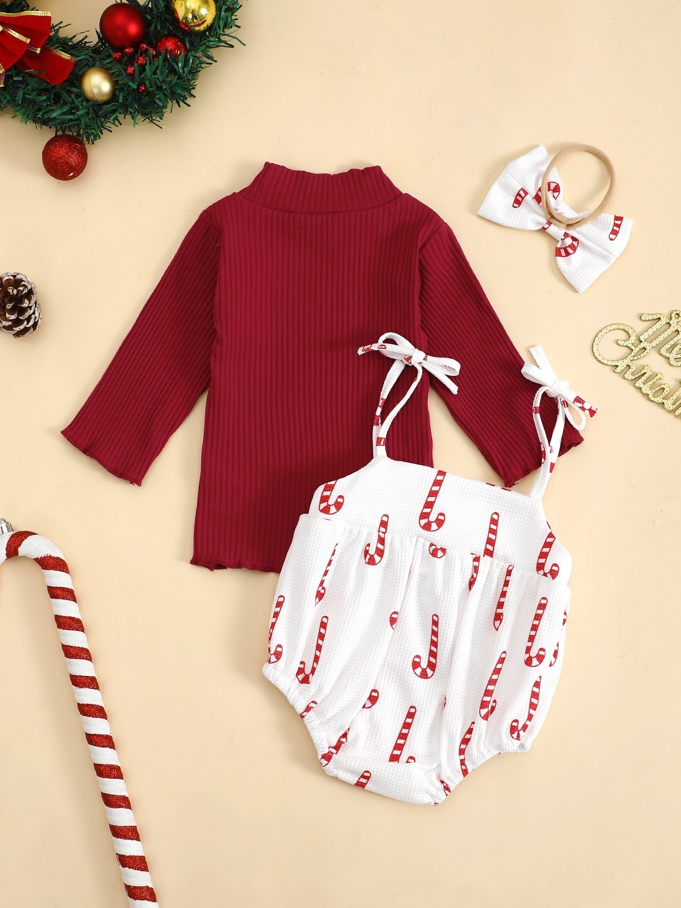 Baby Girl Christmas  Long Sleeve Suit