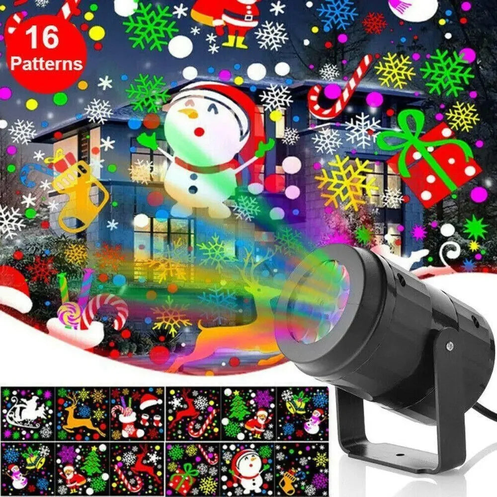 Christmas LED Snowflake Projector