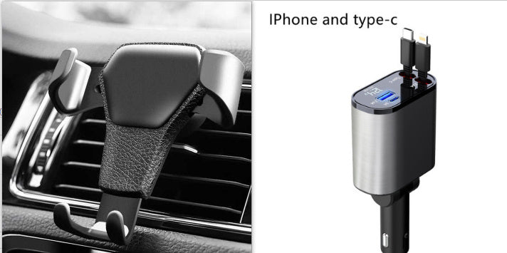 4 in 1 Retractable Car Charger